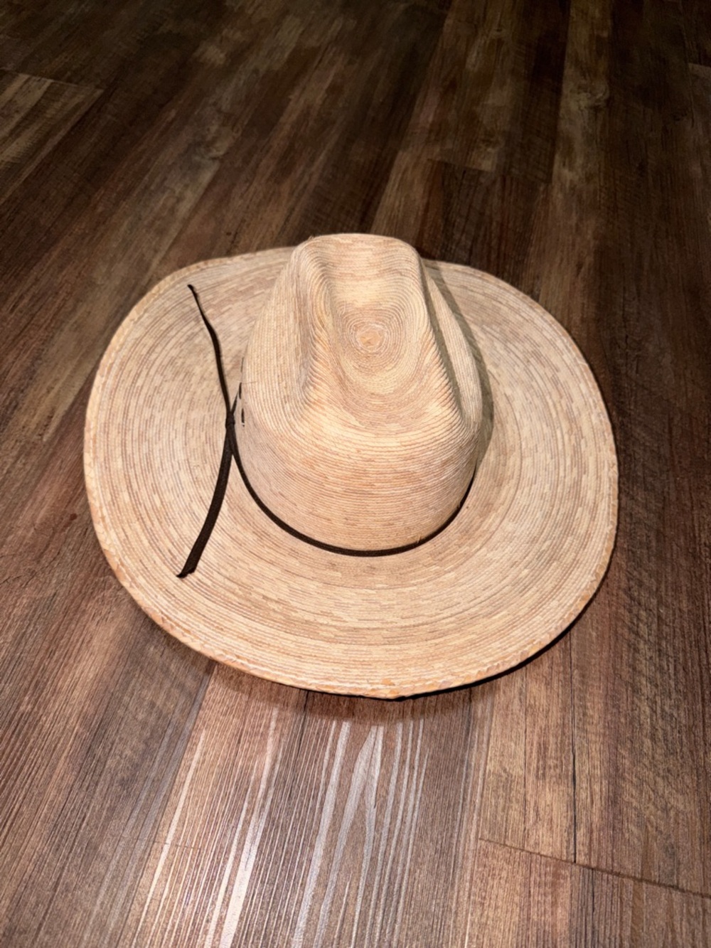Ariat Palm Leaf Straw Cowboy Hat 7 3/8